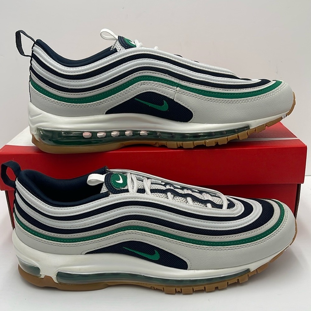 Nike Men’s Air Max 97
Photon Dust/Dark Obsidian/ White/Malachite
921826-021 Snkr